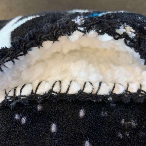 Victoria's Secret flannel Blanket SHERPA BLANKET BLACK WHITE FLEECE THOW 50”X60” - Picture 5 of 5